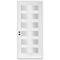 Codel Doors 32" x 96" Primed White Contemporary Flush-Glazed Exterior Fiberglass Door 2880RHISPSF20F6LC491615M - alternate 1